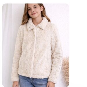 H&M Off-White Lined Jacket Size 12-13Y